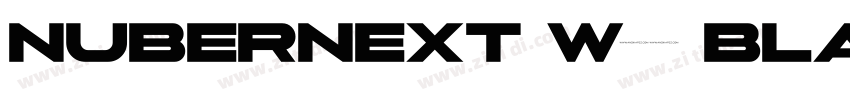 NuberNext W05 Black字体转换